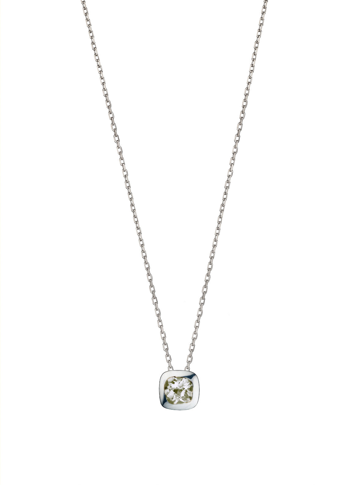 Limited Edition - Silver and Quartz Checkerboard Necklace
