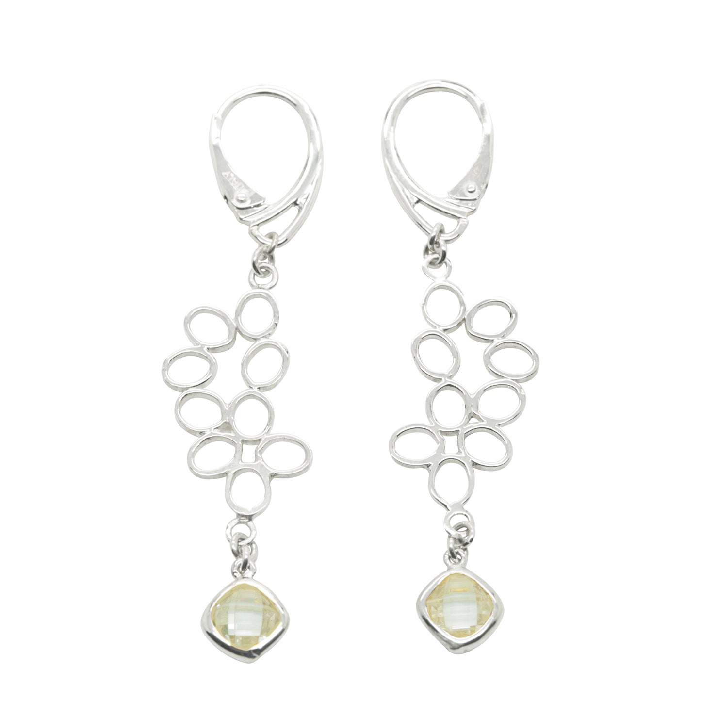 Silver Nectar Drop Earrings